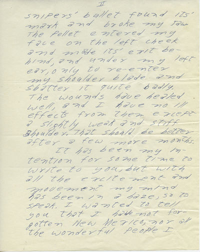 Letter from Sgt. Ward Douglas McGill to Dean Daniel B. Jett