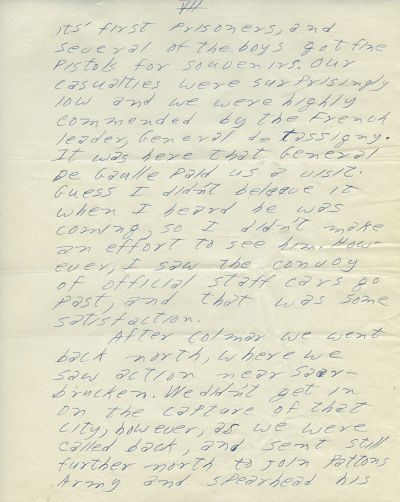 handwritten Letter from Sgt. Ward Douglas McGill to Dean Daniel B. Jett