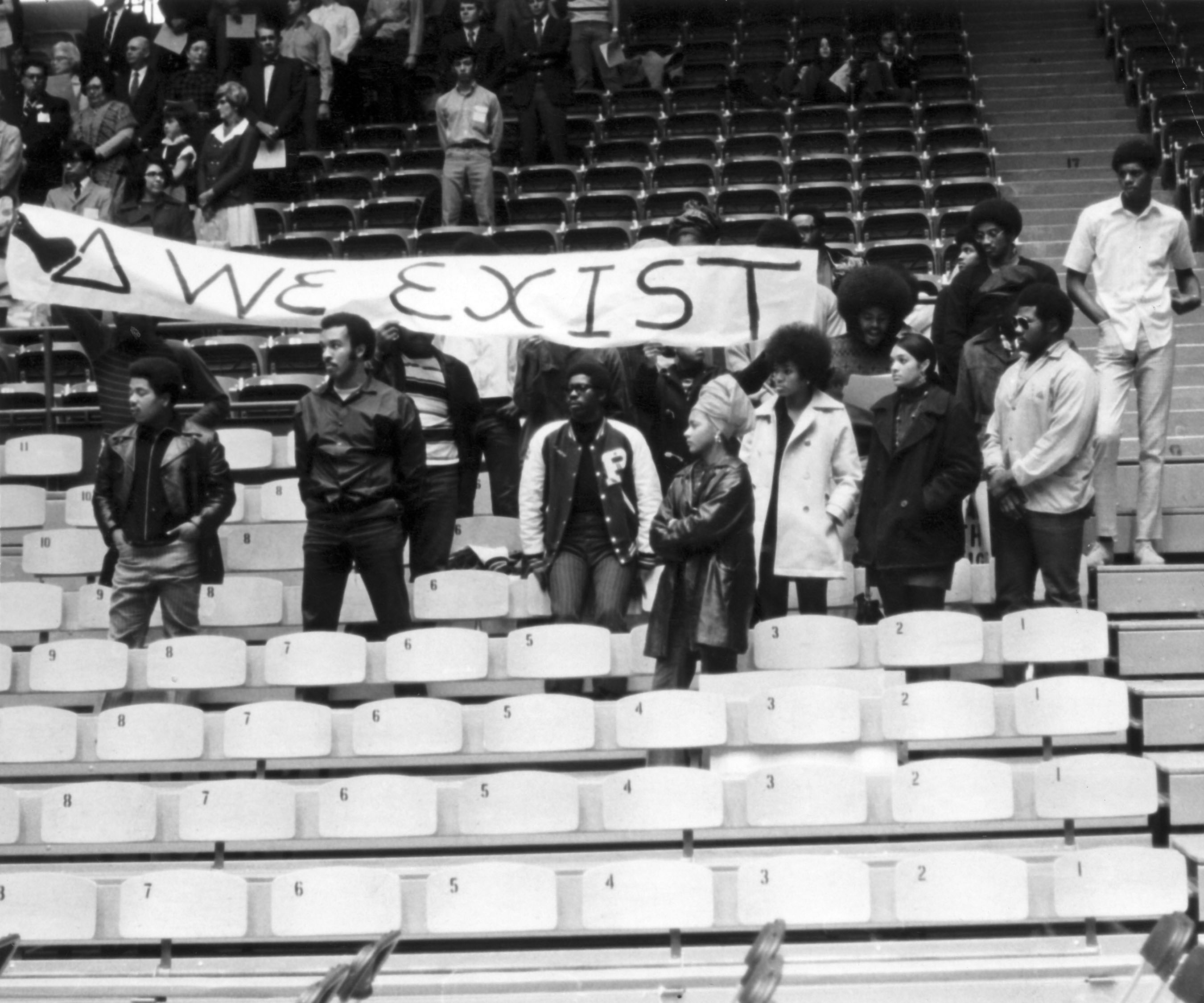 Protest by black students at 1970 Inauguration