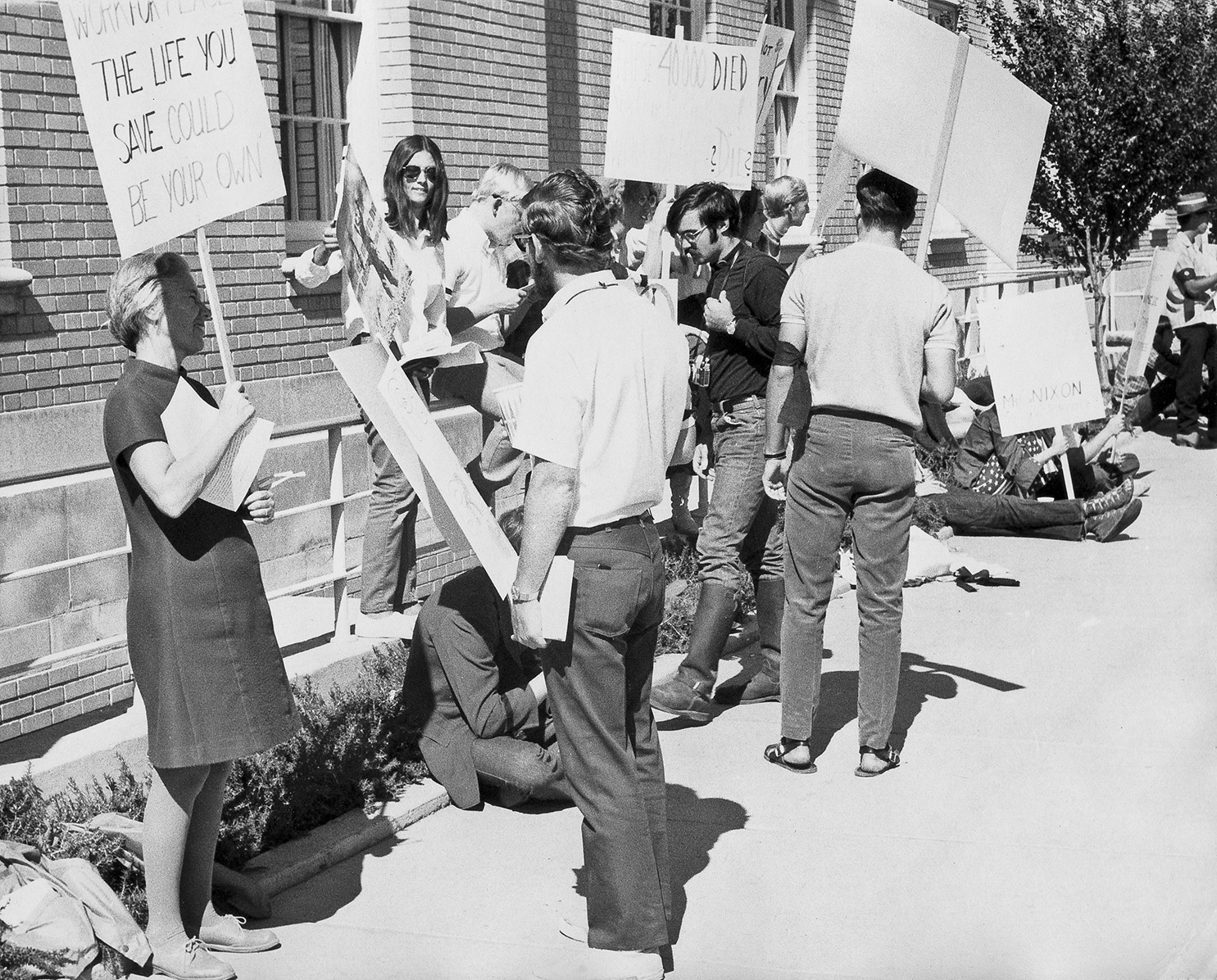 Anti-war protestors