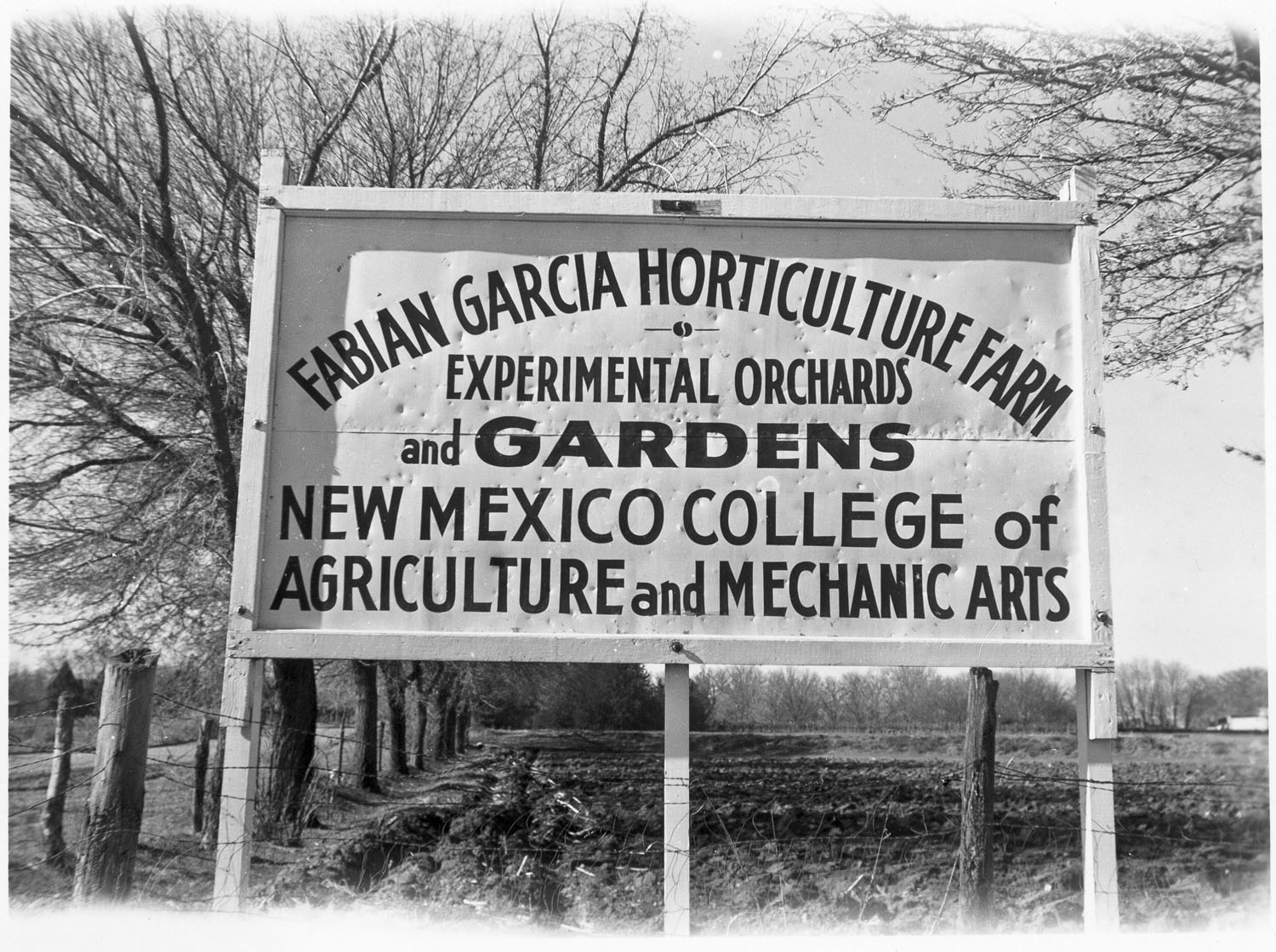 Fabian Garcia Horticulture Farm sign